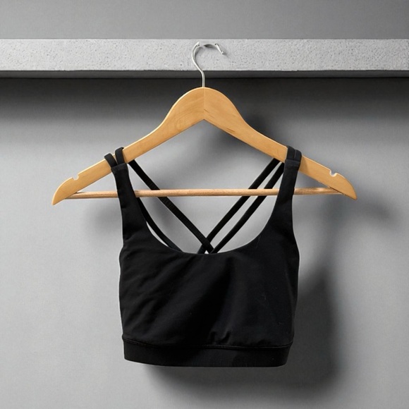 lululemon athletica Other - Women’s Lululemon Black Sports Bra with Criss Cross Straps! Size 8!